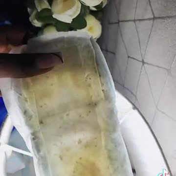 SHE JUST OPENED A BRAND-NEW PACK OF PADS