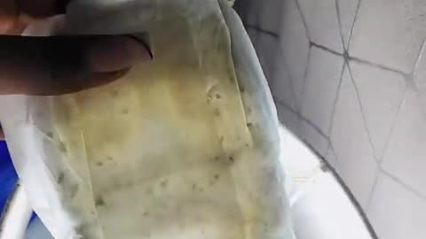 SHE JUST OPENED A BRAND-NEW PACK OF PADS