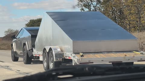Cybertruck Hauling Cybertrailer