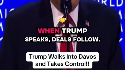 President Trump demolished the Elites at Davos