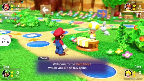 Mario Party Superstars Woody's Woods Online Multiplayer 15 Turn Game Part One