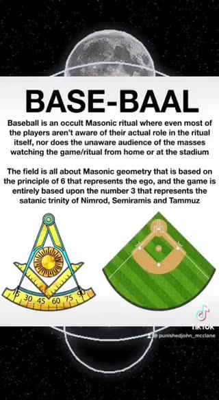 Wait what Baseball was actually invented by The Satanic Occultist Masons too?