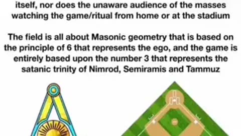 Wait what Baseball was actually invented by The Satanic Occultist Masons too?