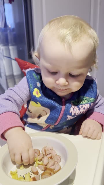 Baby Kayla Attacks the Fries 🍟😂