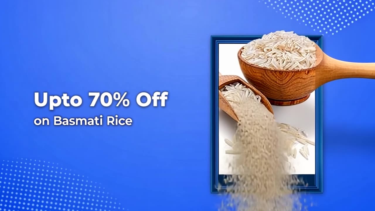 70% off on Basmati Rice