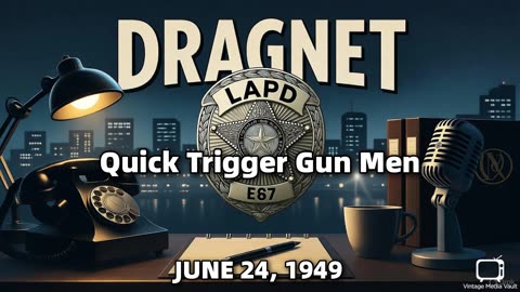 Dragnet - Quick Trigger Gun Men - June 24, 1949 - Classic Police Radio Drama