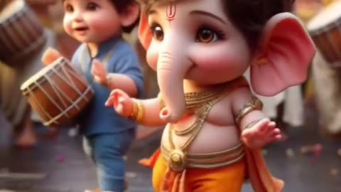 Ganeshji Cute Friendship 🥰🥰