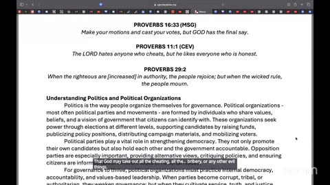 Day 47 – Political Organizations || NFBPC