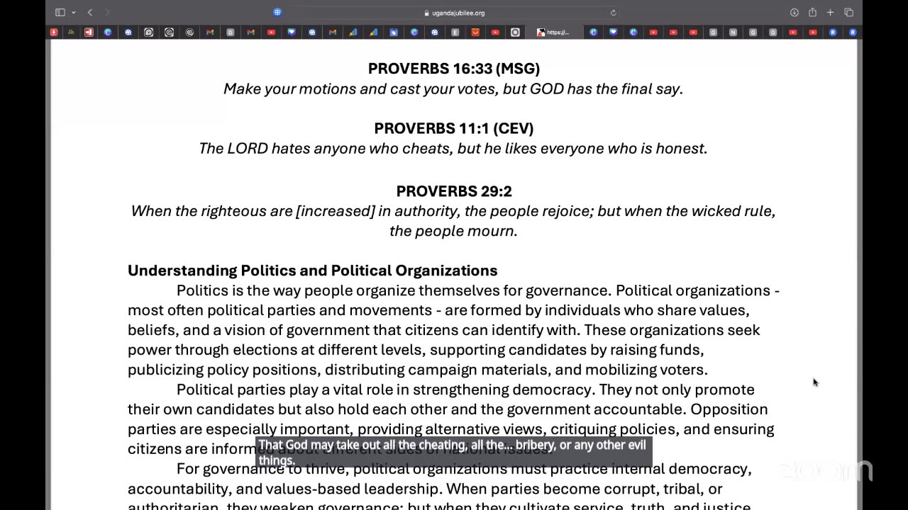 Day 47 – Political Organizations || NFBPC