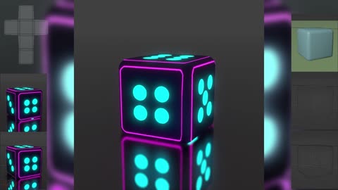 Custom Dice 3D Model and Renders Showcase