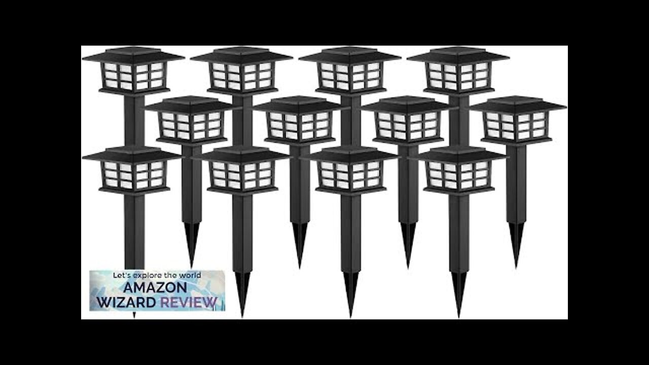 GIGALUMI Solar Outdoor Lights12 Pack LED Solar Lights Outdoor Waterproof Solar Walkway Review