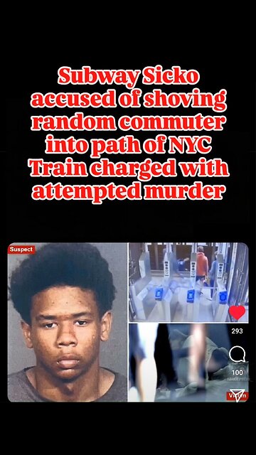 Subway sicko shove's random commuter into NYC train path
