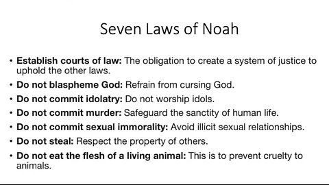 The Noahide laws