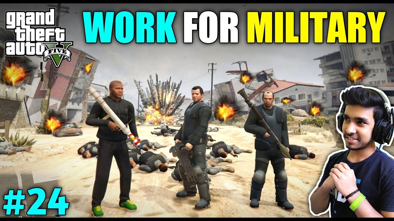 MILITARY GIVE ME CHALLENGE TO SAVE CITY _ GTA V GAMEPLAY _24