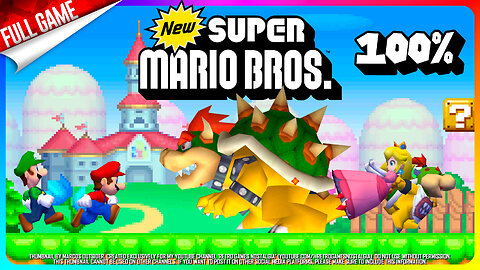 New Super Mario Bros. (NDS - US) Longplay (100%)
