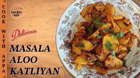 Masala Aloo Katliyan | Spicy Sliced Potatoes | Aloo Masala Fry | Aloo Ki Bhujia | Masaledar Aloo