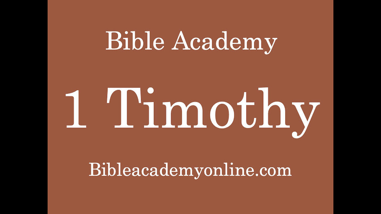 1 Timothy 3:8-15 Lesson 7