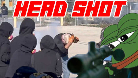 ANTIFA Takes Pepperball to Head Attacking Fed Building 