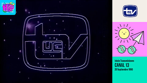 Inicio de Transmisiones Canal 13 (20 de Septiembre 1990) + Intro Teleduc