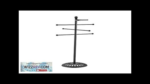 Towel Rack 3-Bar Outdoor Towel Holder with Metal Base Pool Bath Spa Review