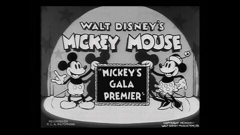 Mickey Mouse - "Mickey's Gala Premiere" - 1933