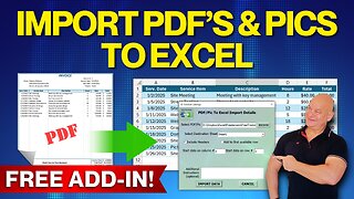 Excel’s PDF & Picture Import Is BROKEN! This Free Add-in Fixes Everything