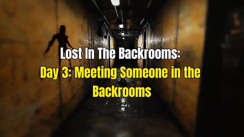 Lost In The Backrooms: Day 3 Meeting Someone in the Backrooms