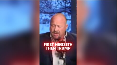Alex Jones: If The Deep State Democrats Can Take Out Hegseth They Will Impeach Trump - 12/3/25