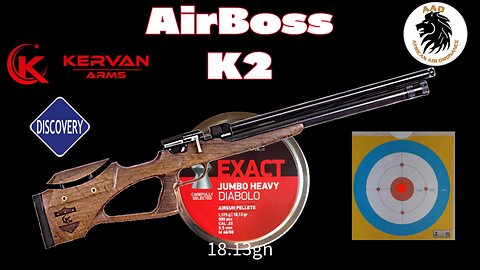 Kervan Arms Airboss K2 in 5 5mm test with JSB 18 13gn @ 55 yards