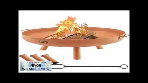 VEVOR Fire Pit Bowl 30-Inch Deep Round Carbon Steel Fire Bowl Wood Review