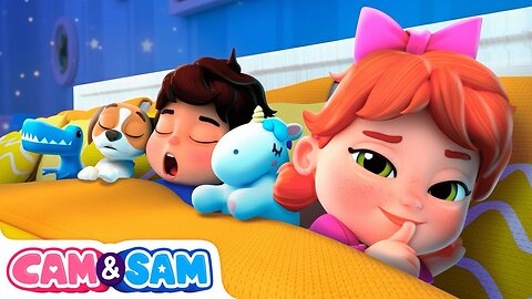 Teach How to Sleep Song 🥱 Ten in Bed | Nursery Rhymes | Cam & Sam