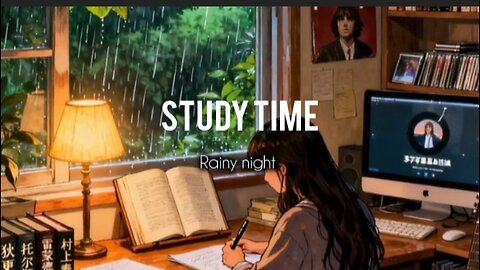 1 Hour Study Timer with Rain Sound | Deep Focus Study With Me | No Music
