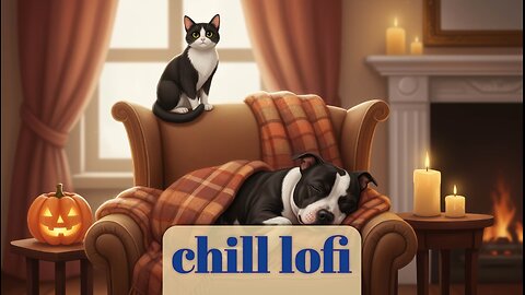 3 hours of lofi music to chill to by the fireplace