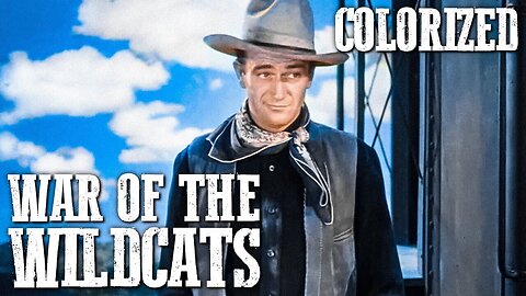 War of the Wildcats (1943) FULL MOVIE | John Wayne | COLORIZED | In Old Oklahoma