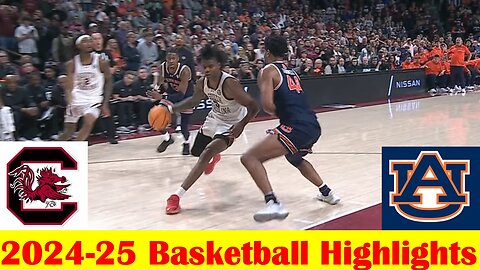 #2 Auburn vs South Carolina Basketball Game Highlights 1 11 2025