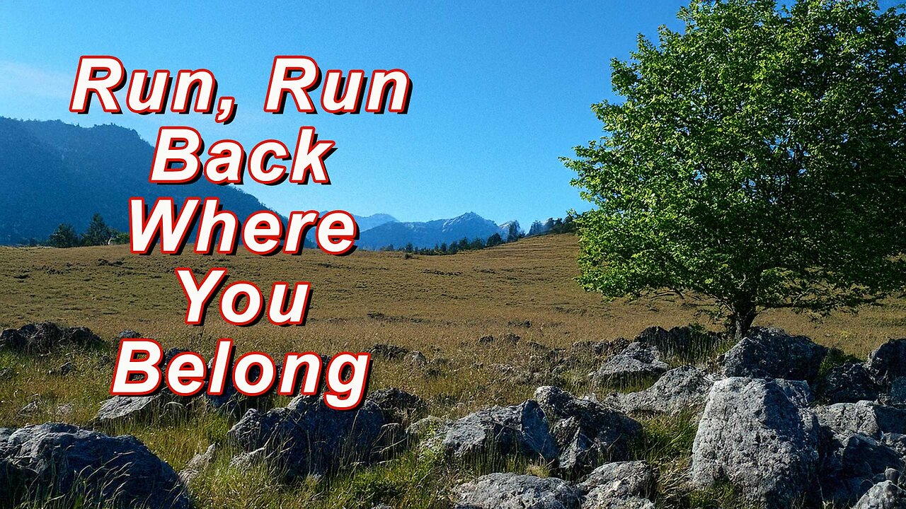 Debbie Whitmer: Run, Run Back Where You Belong (video 4 minutes, 7 seconds)