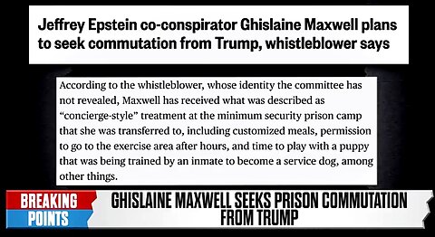 WHISTLEBLOWER: GHISLAINE MAXWELL LIVING SWEET LIFE IN CLUB FED 🔥