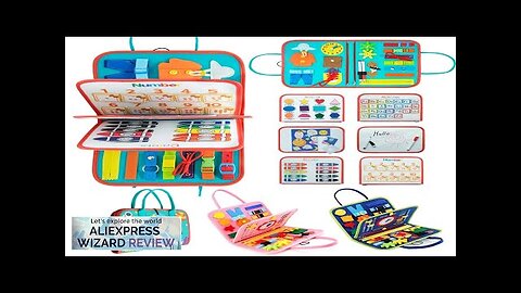 Toddler Montessori Busy Board for Ages 1-3 Busy Sensory Educational Toys Travel Review