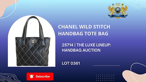 CHANEL WILD STITCH HANDBAG TOTE BAG