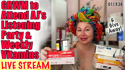 Live GRWM To Attend Listening Party & VItamins! Wannabe Beauty Guru, Code Jessica10 Saves