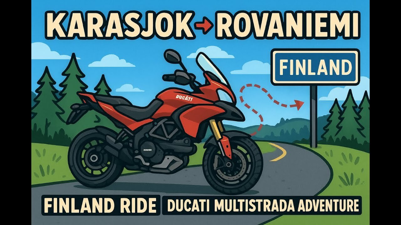 Ducati Multistrada from Nordkapp – On the Way to Santa Claus ep.4