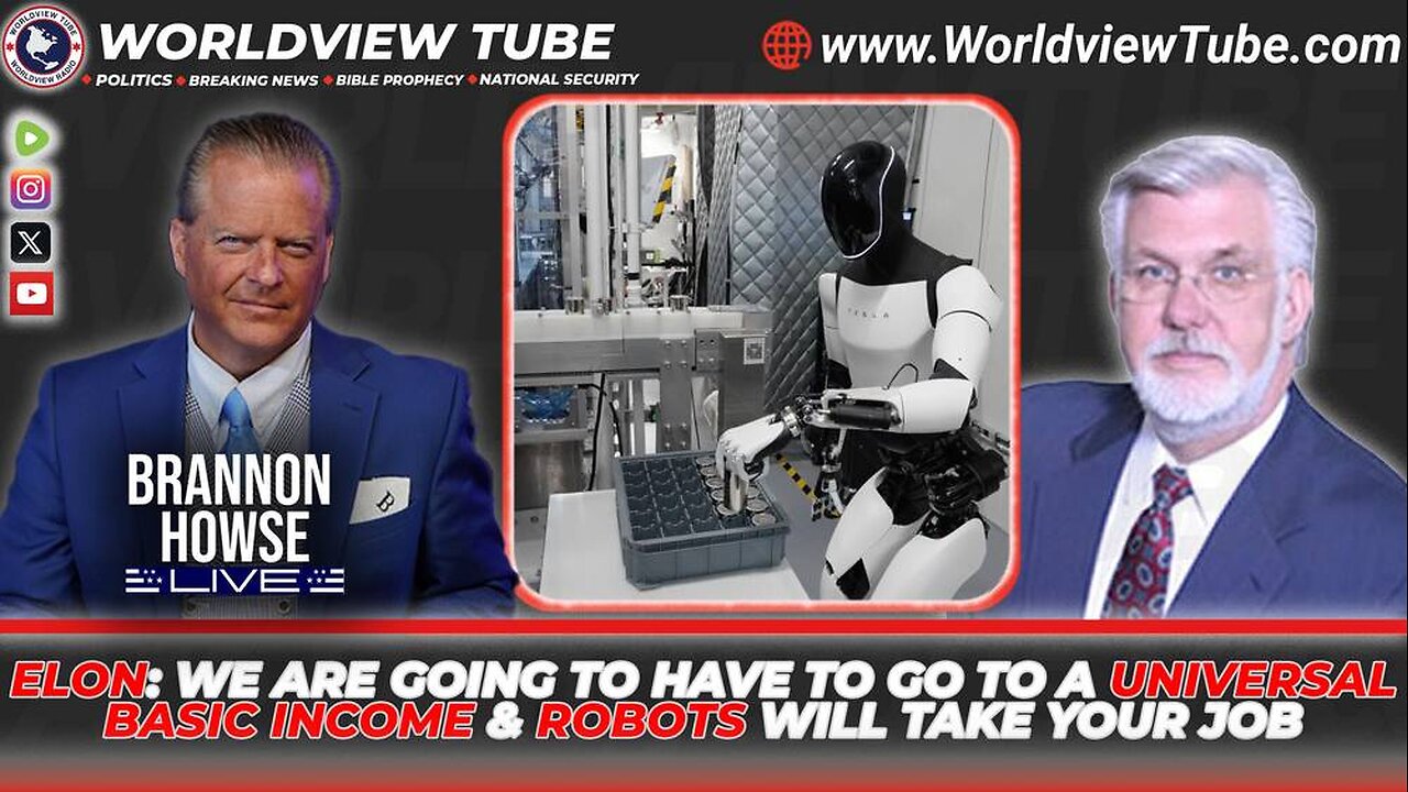 Elon Musk Says We are Going to Have to go to a Universal Basic Income & Robots Will Take Your Job.