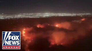 California resident captures birds-eye view of scorching wildfires