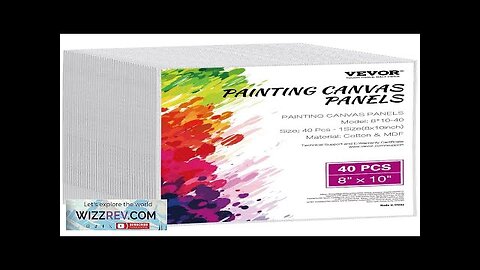 Canvas Boards for Painting 40 Pack 8 x 10 Inch Blank Canvases Review