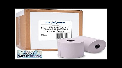 TEK POS 1-Ply Kitchen Printer Bond Receipt Paper 3" Review