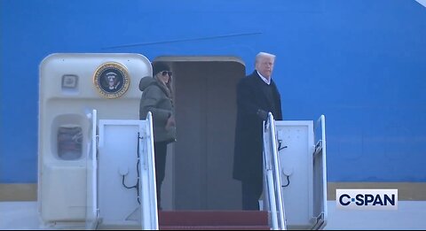 Trump's First Flight On Air Force One Since Becoming President