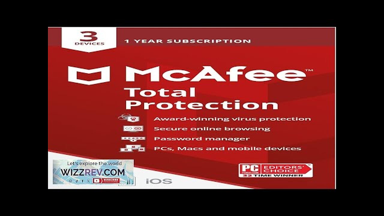 McAfee Total Protection 3 Device Antivirus Internet Security Software Review