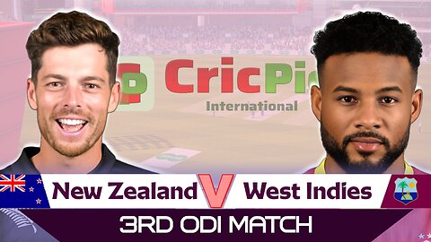 LIVE ODI | New Zealand vs West Indies | 3rd Match | NZ vs WI