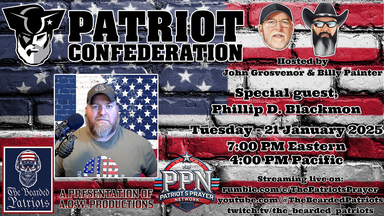 Patriot Confederation - Phillip D. Blackmon Interview (January 21, 2025)