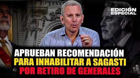 FEB 19 - Sagasti: recomiendan inhabilitarlo por retiro de generales.